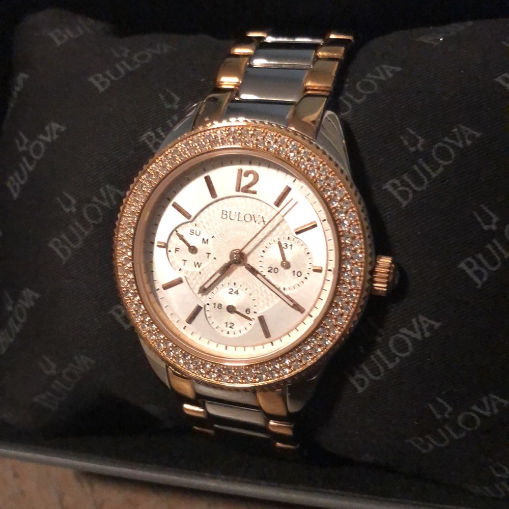 Bulova Watch - Rose Gold & Stainless Steel
